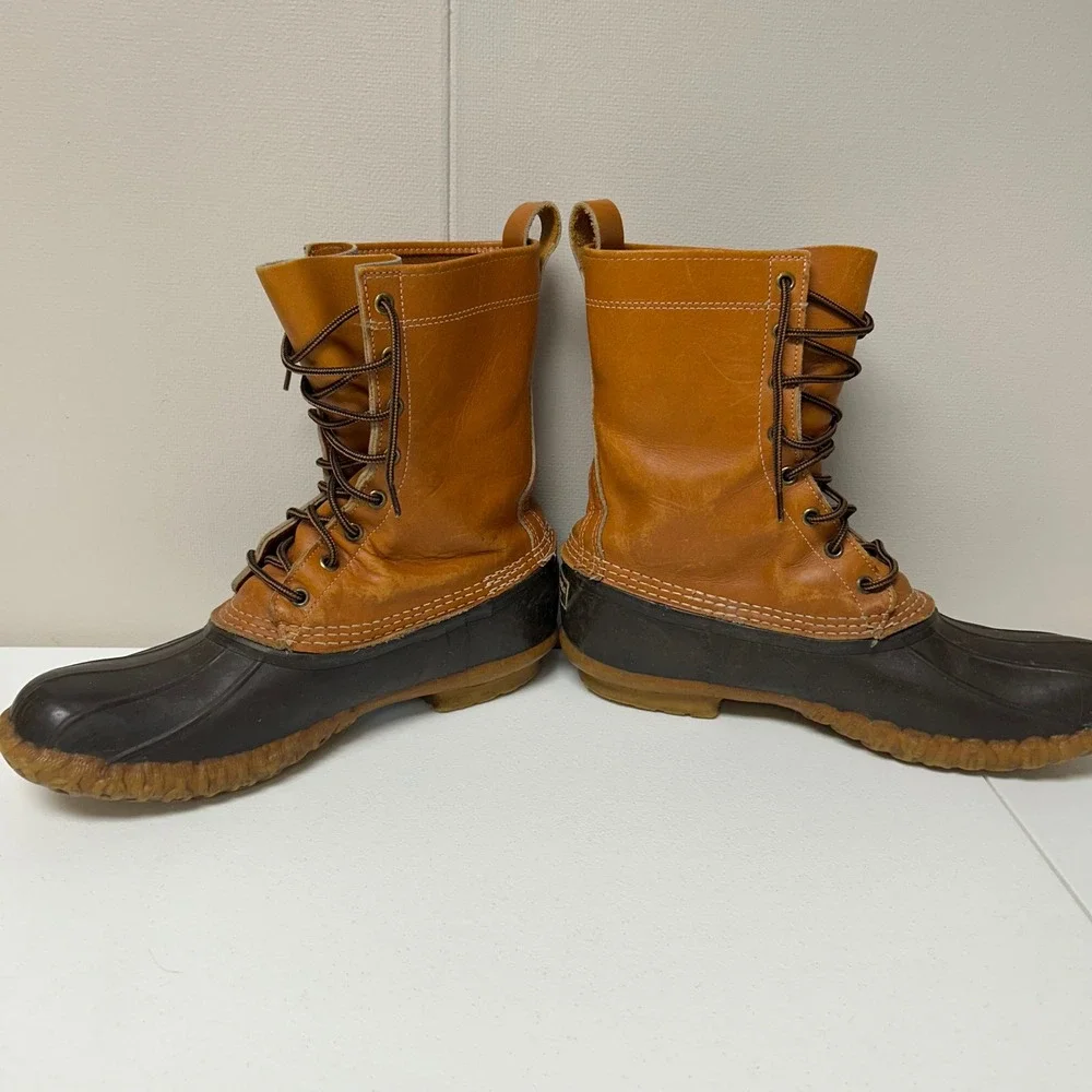 Vintage L.L. Bean Boots Mens 10 Tan Brown 10